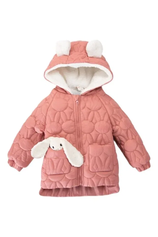 Детское пальто для девочек с игрушками Çocuks, Pink