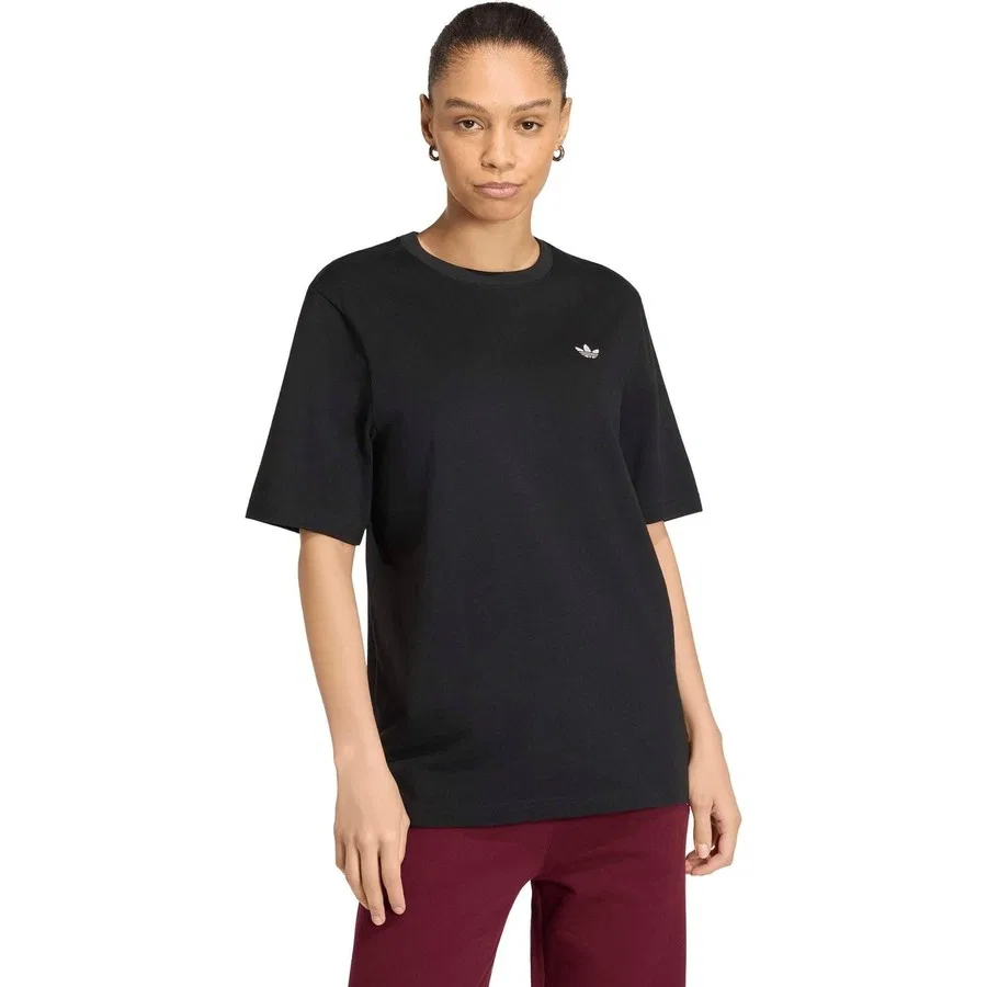 Футболка женская с коротким рукавом adidas Ess Tee, Черный — фото 2