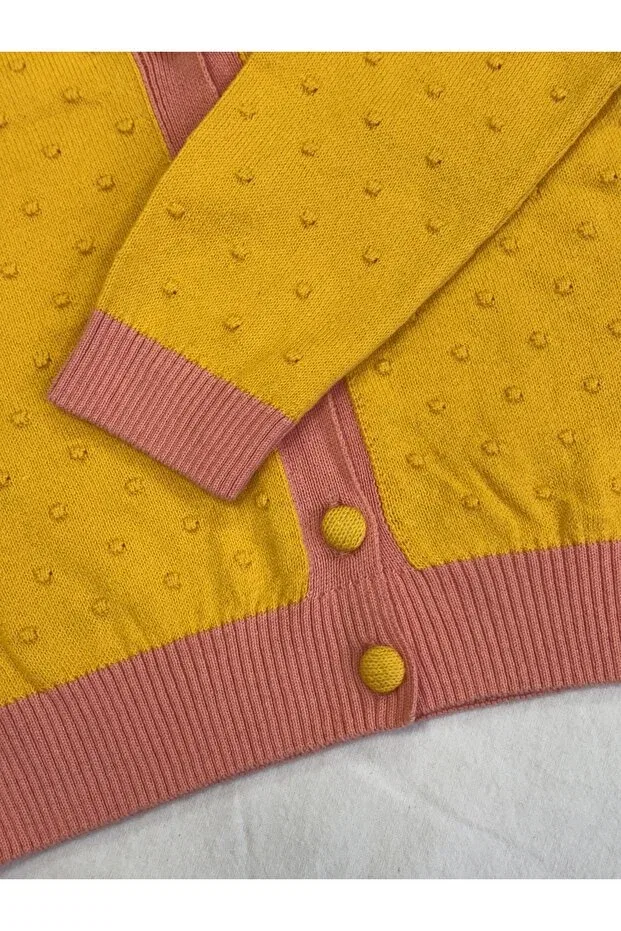 Детский кардиган с текстурой Digz Fashion, Yellow — фото 3