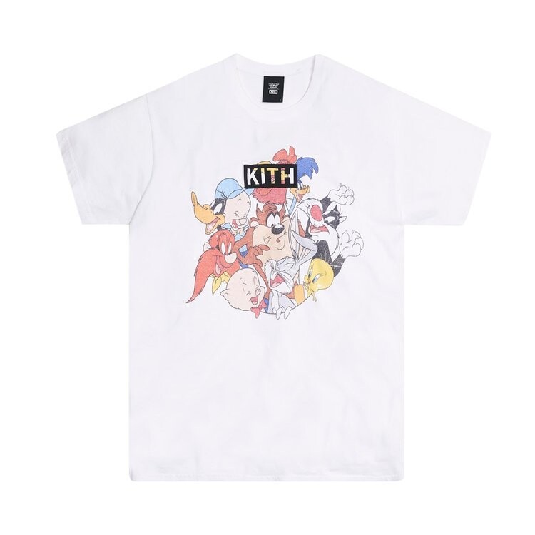 

Футболка Kith x Looney Tunes Merrie Melodies Vintage Tee 'White', белый