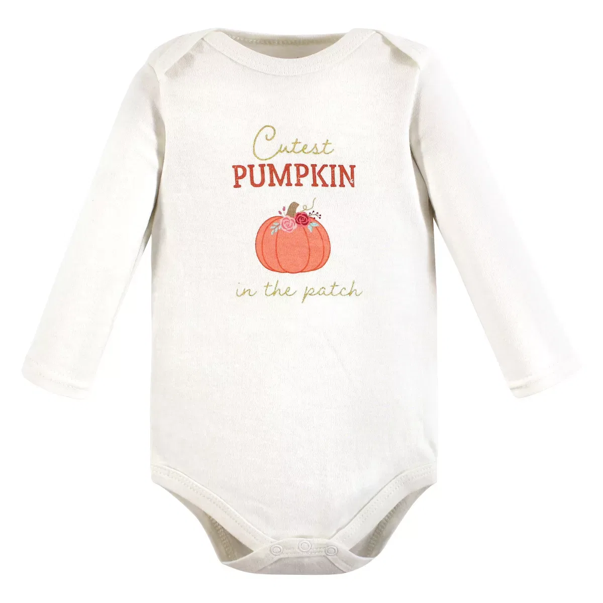 Детский боди-комбинезон для девочек хлопковый набор 5 предметов Cutest Pumpkin Hudson Baby, Cutest Pumpkin — фото 3
