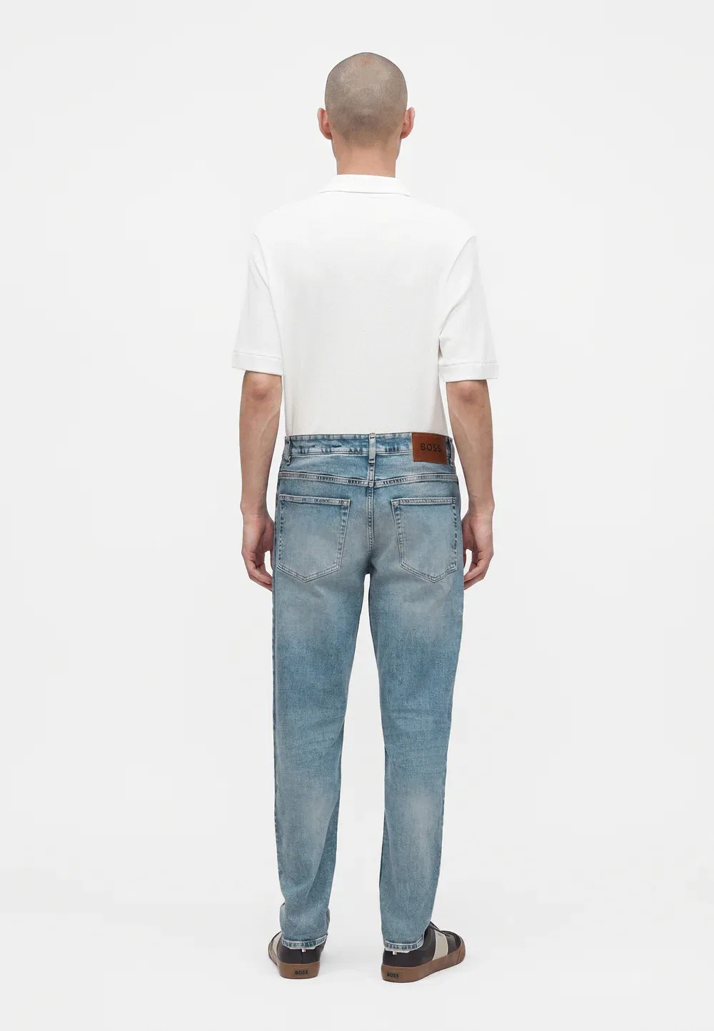 Джинсы зауженного кроя Boss, Light-Blue Denim — фото 3