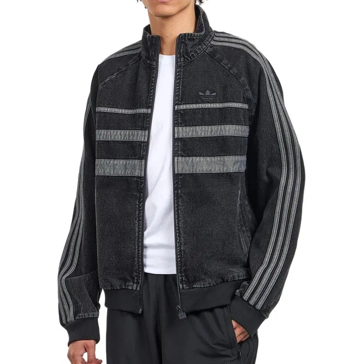 Детская джинсовая куртка Adicolor First Adidas Originals, Black — фото 3