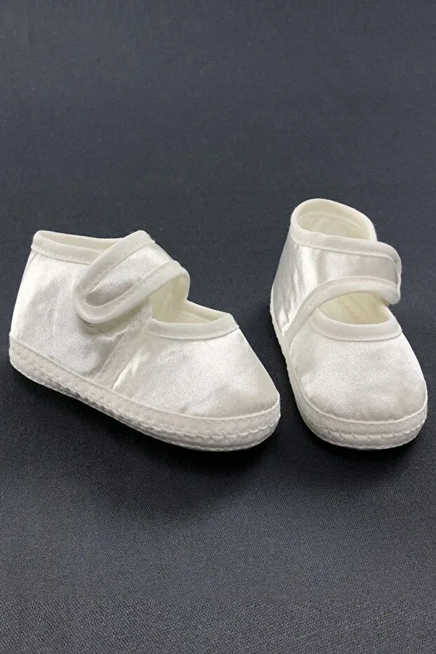Детские пинетки для новорожденных с принтом Newborn baby booties Hayalperest Boncuk, White — фото 3
