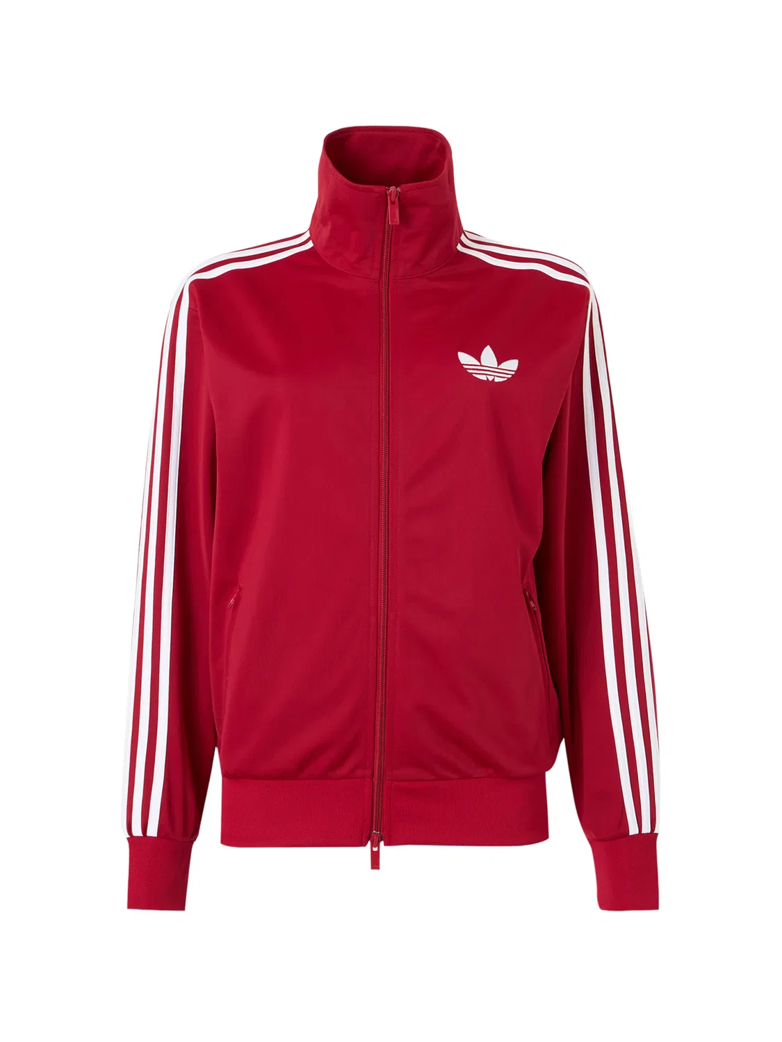 Худи на молнии Adidas Originals Firebird красного цвета