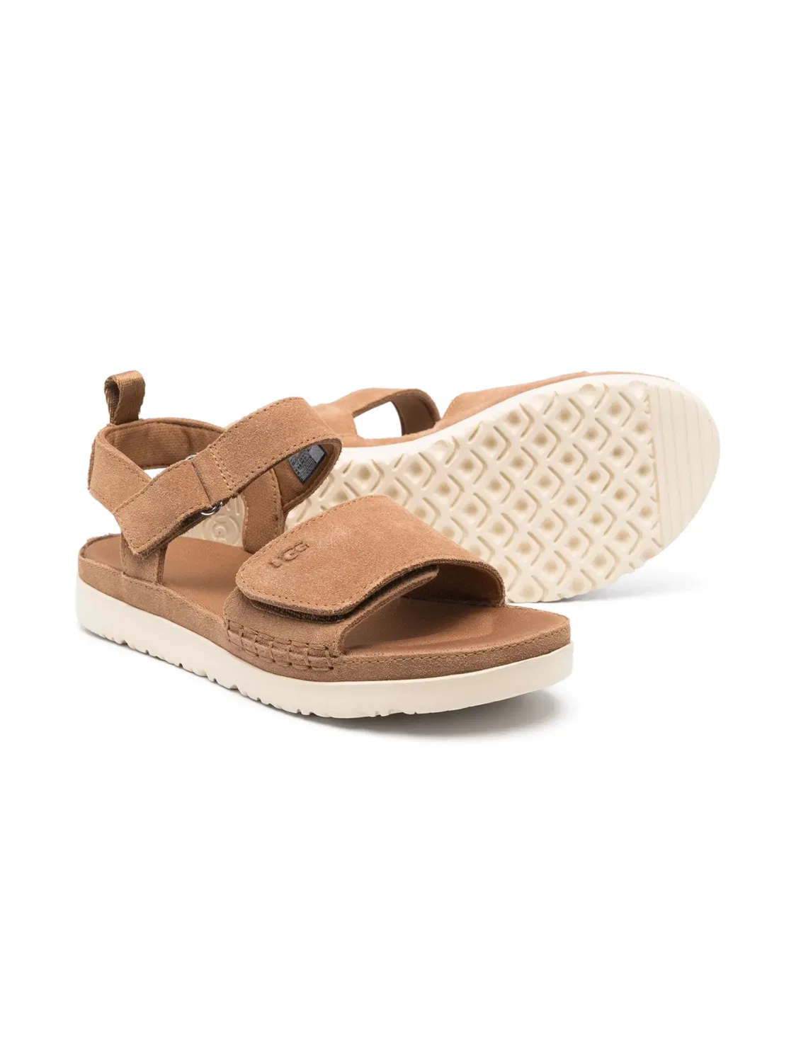Слинговые сандалии из телячьей замши UGG, коричневый — фото 2
