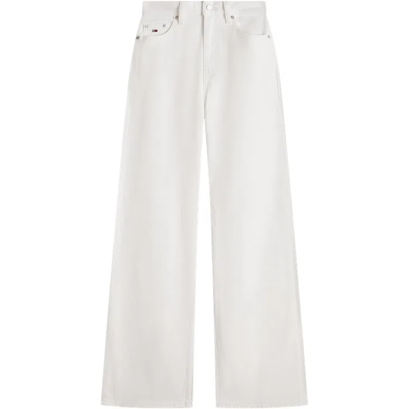 Джинсы с широкими штанинами Tommy Hilfiger White 1D0 белые