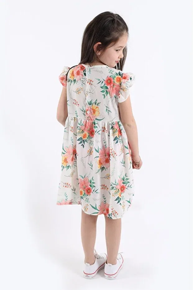 Детское платье для девочек с цветочным принтом Aden Kids, Big Flower — фото 4
