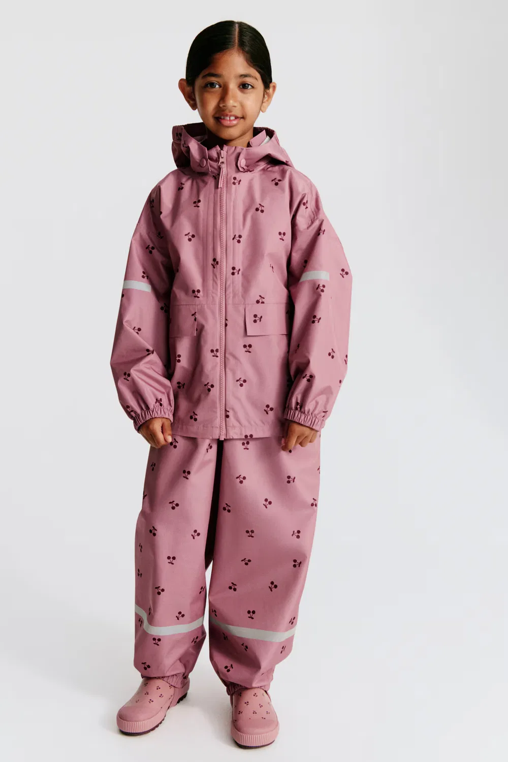Непромокаемые штаны H&M, Dunkles Mattrosa/Kirschen