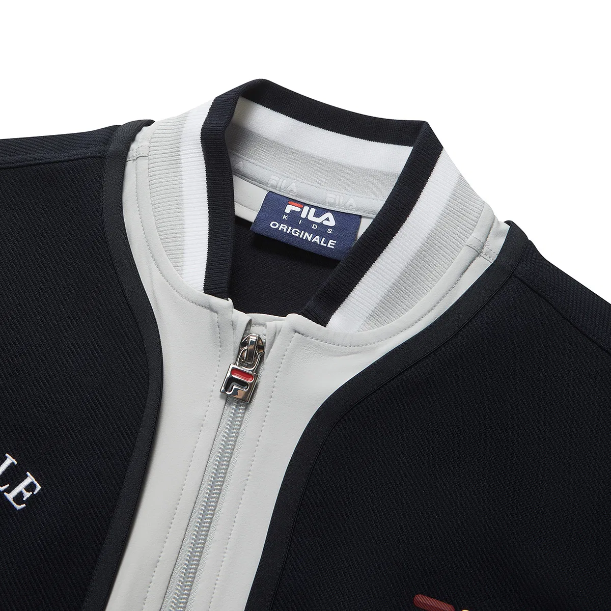 Детская куртка с воротником-стойкой Legend Blue FILA KIDS — фото 4