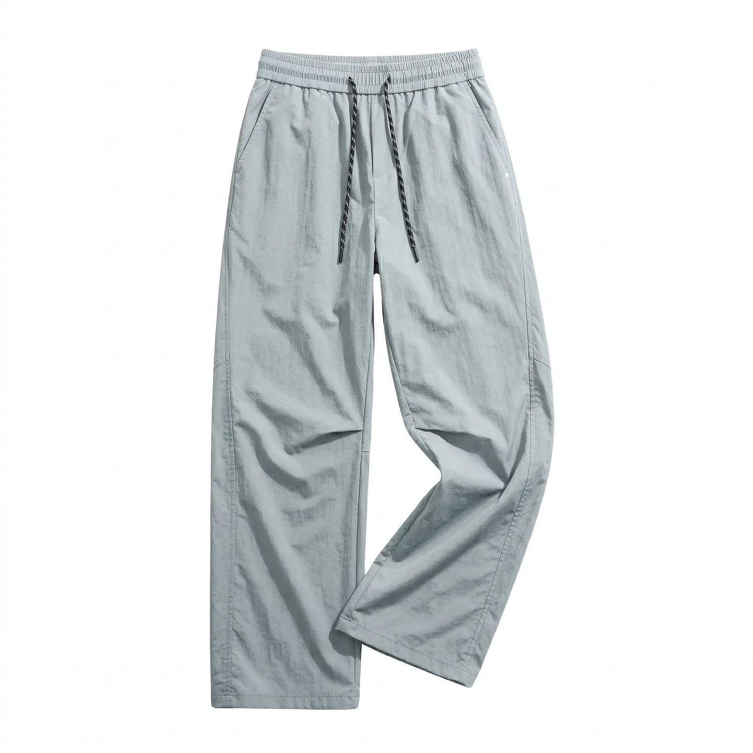Детские спортивные штаны унисекс с завязкой на поясе Red bean, Medium Gray