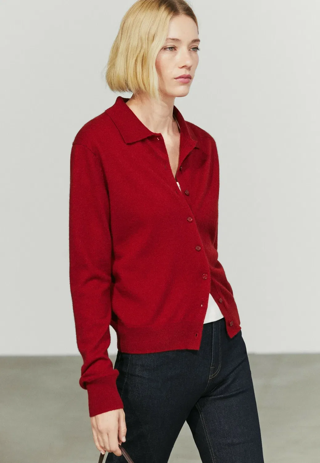 Кардиган Massimo Dutti, Bordeaux
