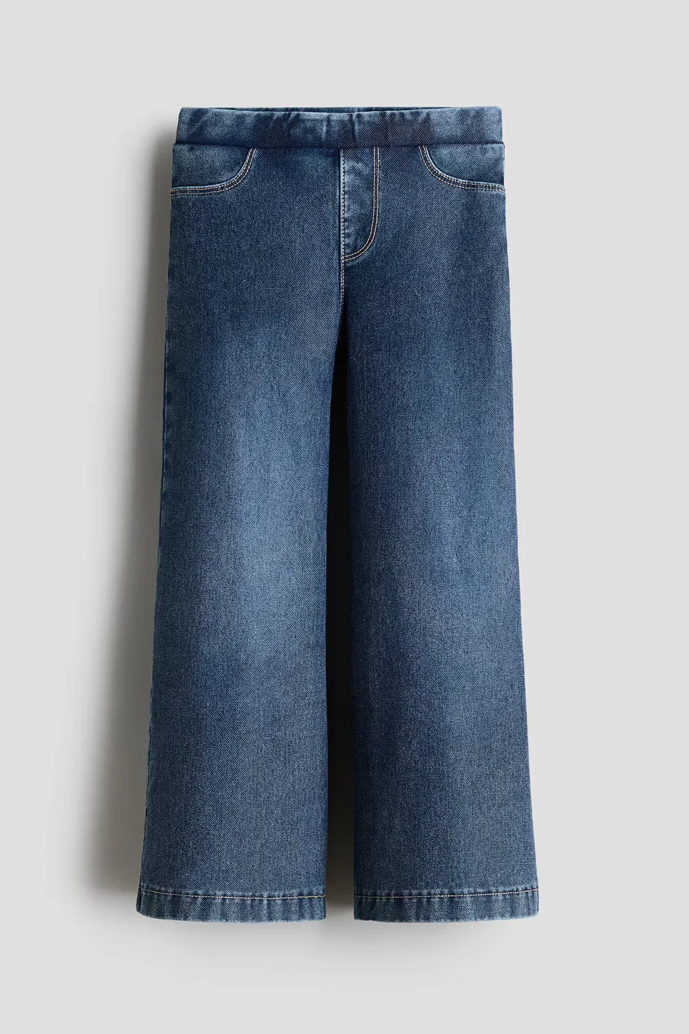 Джеггинсы в джинсовом стиле с широкими штанинами H&M, Dunkles Denimblau