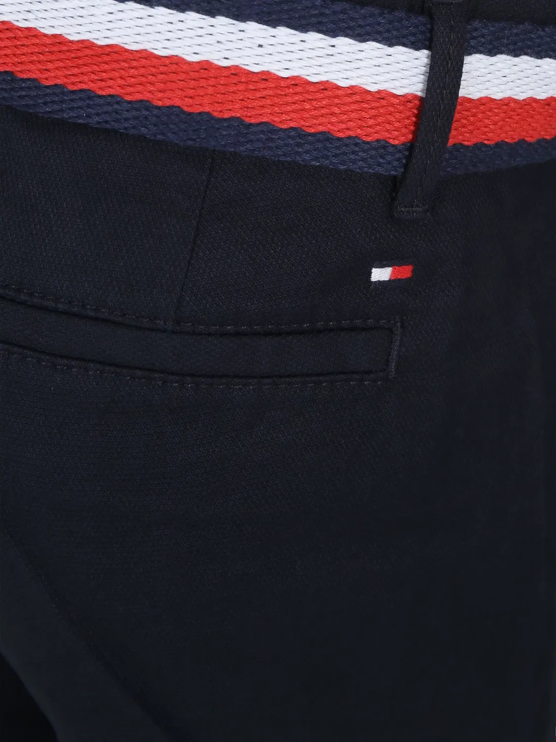Шорты из органического хлопка с поясом Tommy Hilfiger, темно-синий — фото 2