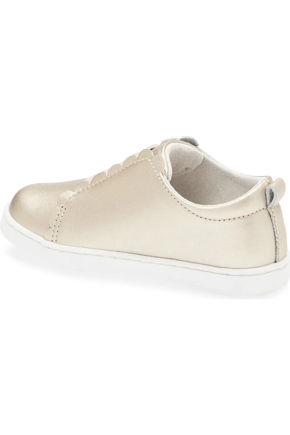 Детские кеды slip-on с отделкой гребешком Phoebe L'AMOUR, Gold — фото 2