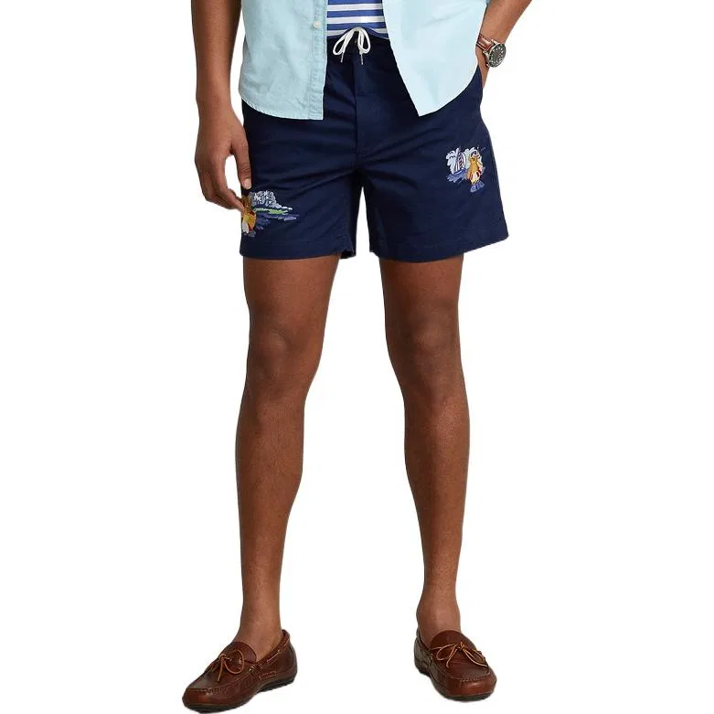 Мужские шорты повседневные с принтом SS22 Casual Shorts Polo Ralph Lauren, Blue — фото 3