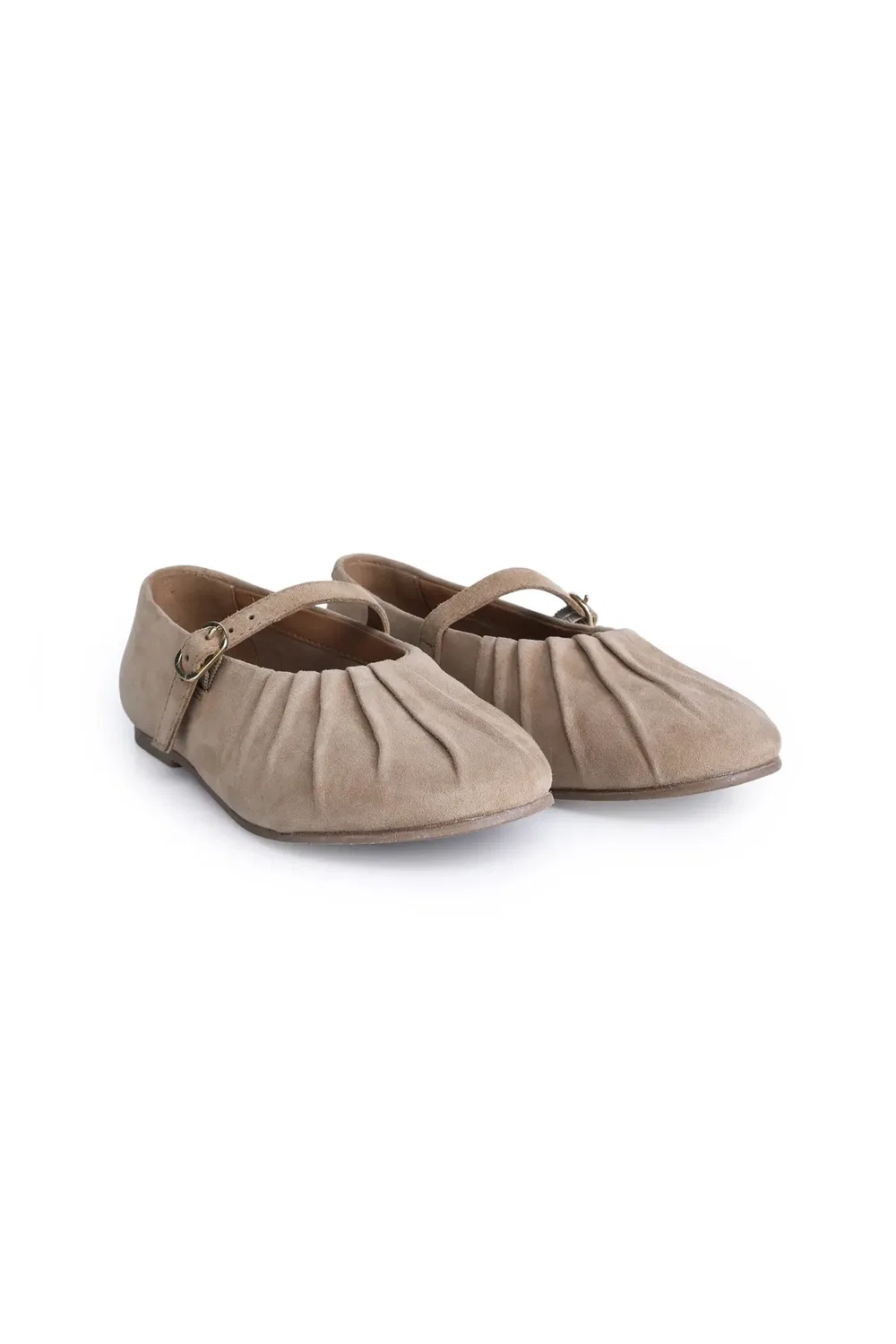 Детские балетки Rosalie из замши Mary Jane, Off The Hook, Beige
