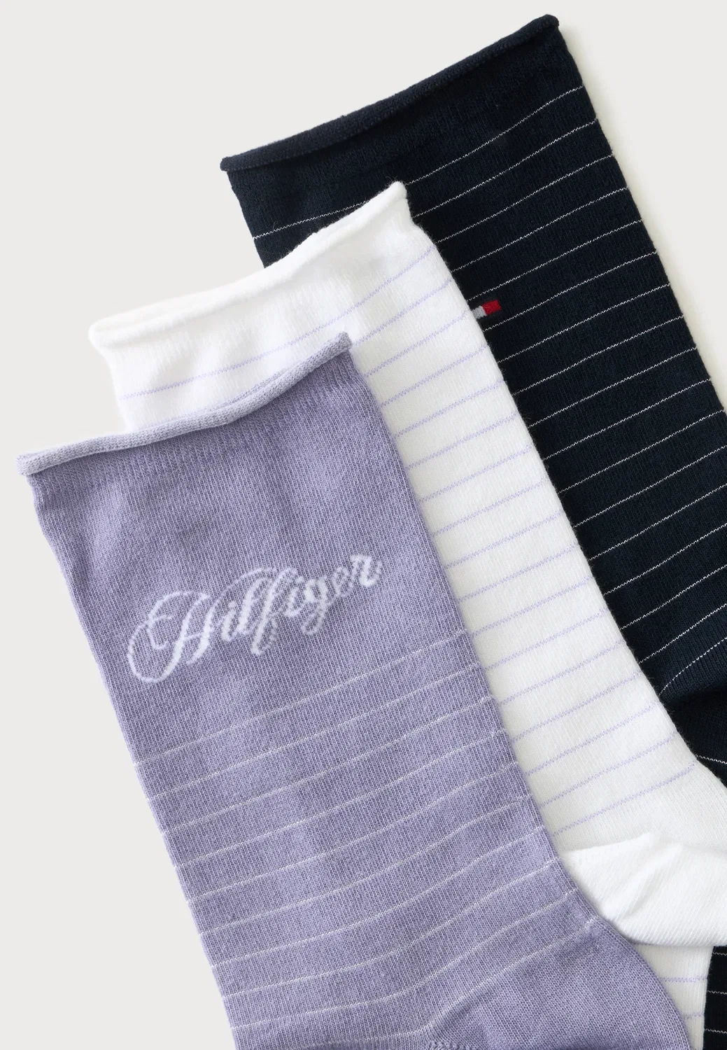 4 пары носков Tommy Hilfiger, Lilac/Dark Blue/White — фото 2