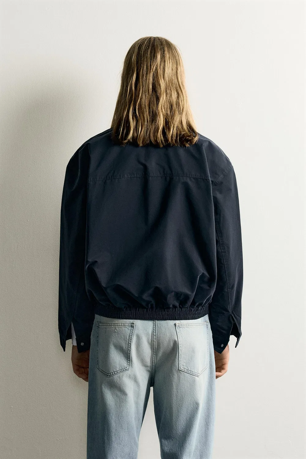 Легкая водоотталкивающая техническая куртка ZARA, Dark navy — фото 3