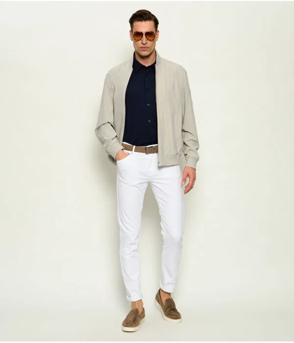Мужская рубашка slim fit с принтом P-ROAN-K-F-261 BOSS, Blu Marino — фото 2
