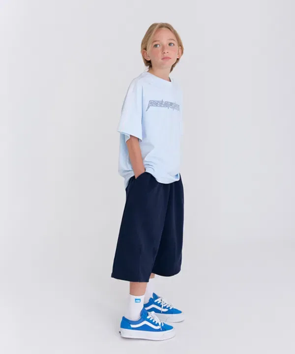 Детский спортивный костюм Racing Double Bermuda Ocelot Junior, синий/темно-синий — фото 3