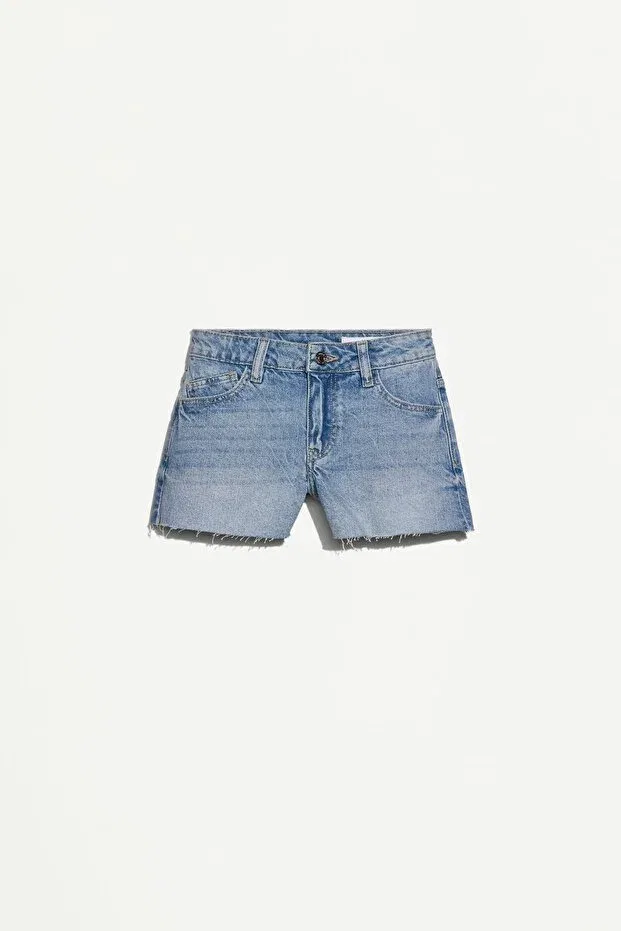 Детские шорты для девочек джинсовые Tasseled Denim Shorts Lefties, Light Blue