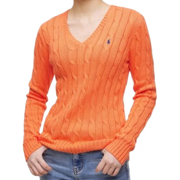 Женский свитер с длинным рукавом Orange Red Polo Ralph Lauren, Orange Red — фото 3