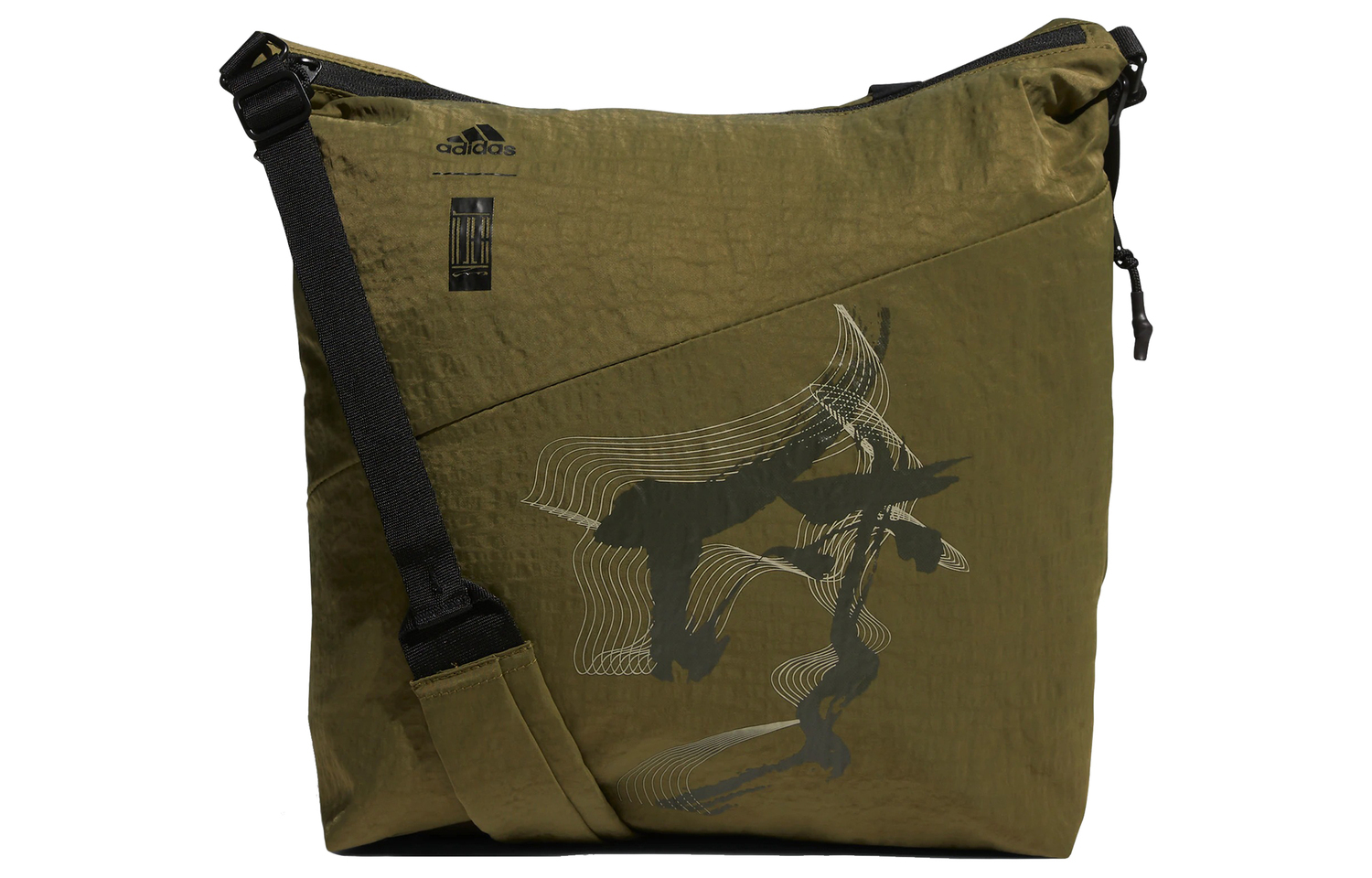 

Серия Wuji Полиамидный Мессенджер, Плечевая Сумка, Кроссбоди Обычный Унисекс Оливковый Зеленый Adidas