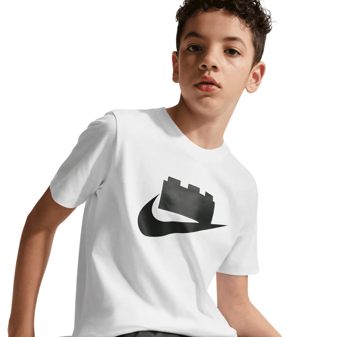 Футболка для мальчиков Lego Color Logo Nike, черный/белый — фото 3