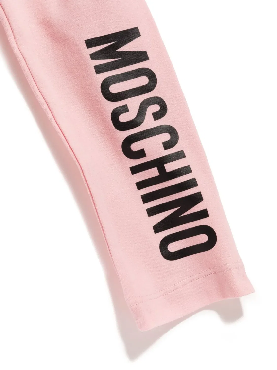 Леггинсы с логотипом из хлопка Moschino, розовый — фото 4