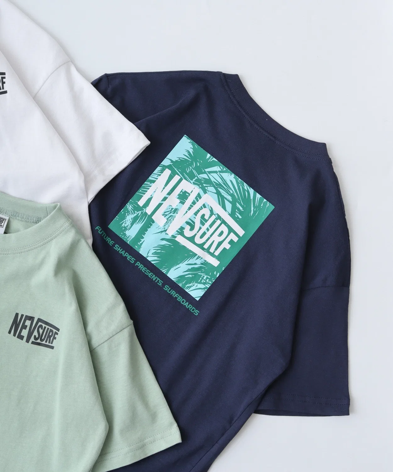 Детская футболка с принтом Oversize T-Shirt NEVSURF FUNALIVE, Navy