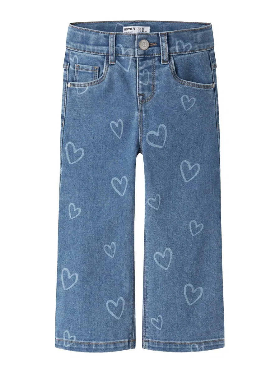 Джинсы NAME IT Wide leg Jeans 'NMFRose' синего цвета