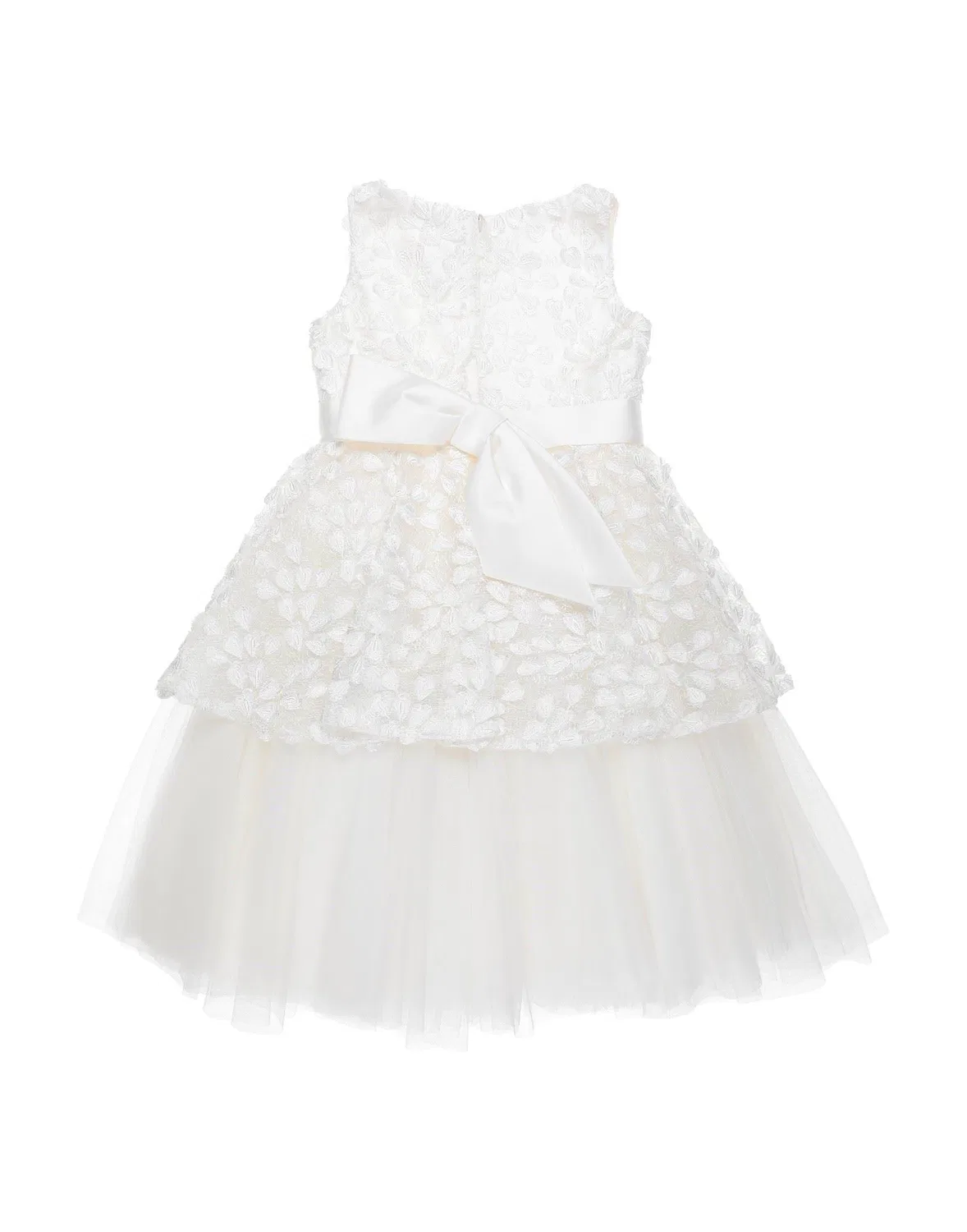 Детское платье для девочек кружевное Giuseppe Papini, белый — фото 2