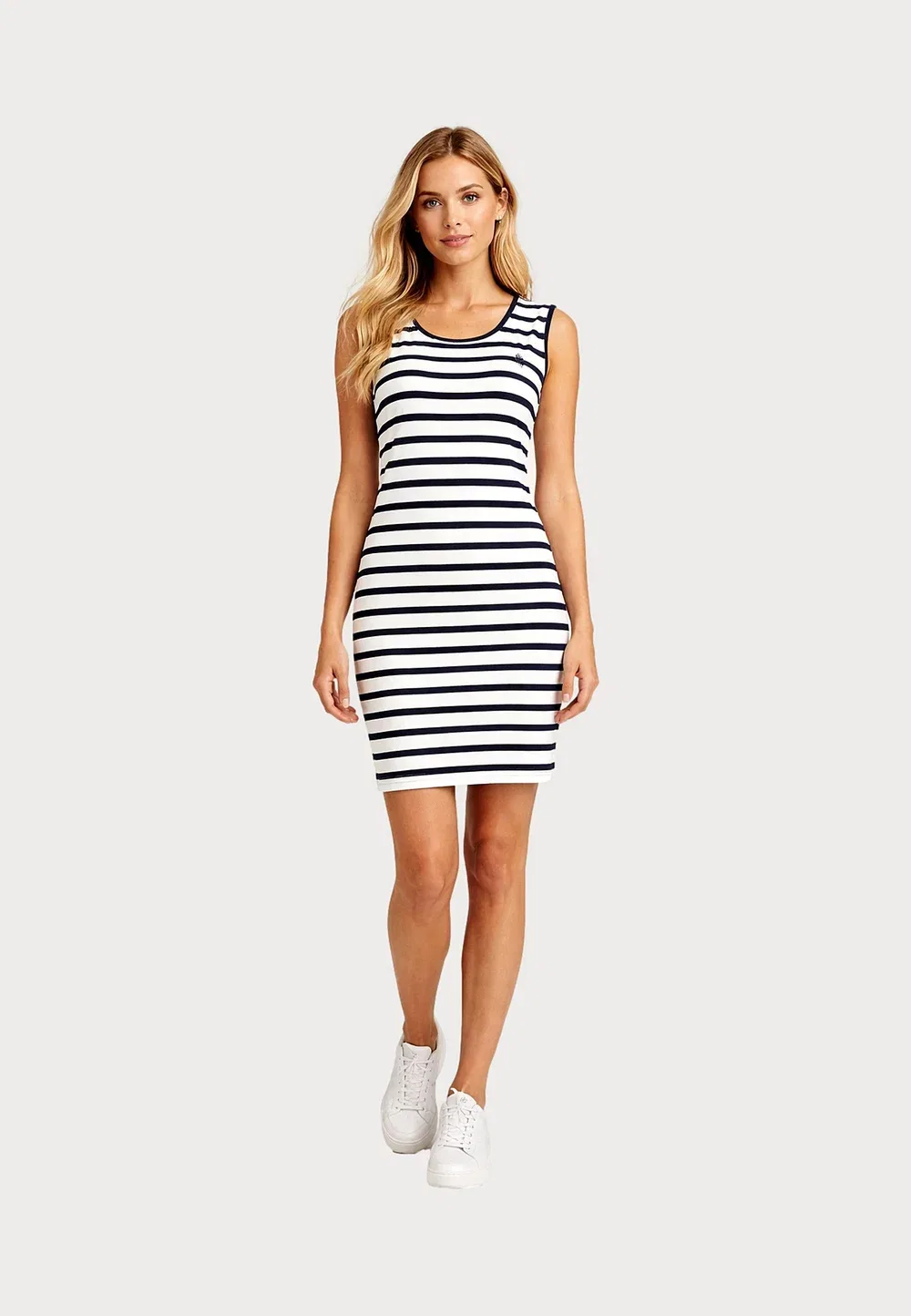 Kleid polokleid рубашка-поло - платье-футляр U.S. Polo Assn., Weiß