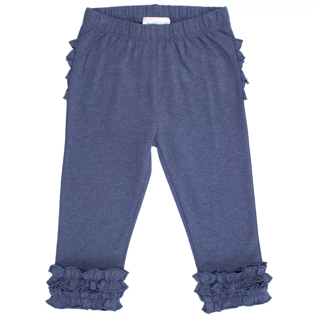Детские леггинсы для девочек с оборками RuffleButts, Faux Denim — фото 2