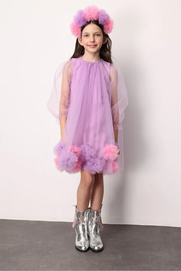 Детское платье для девочек с длинным рукавом Party Le Mabelle, Lilac