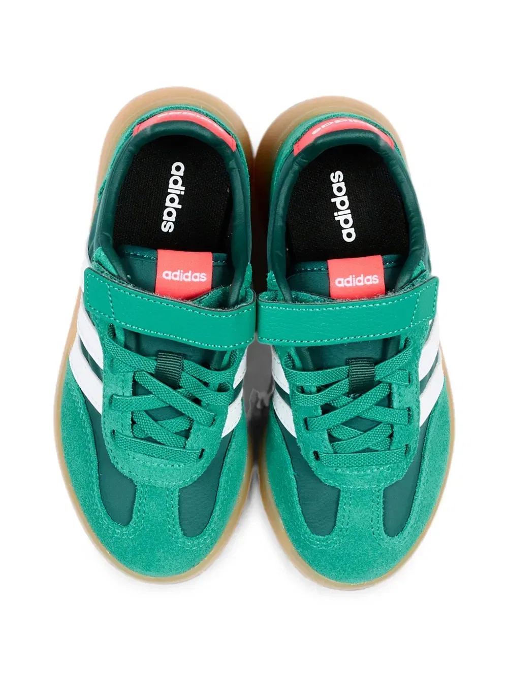 Кроссовки Barreda Decode на липучке и шнурках Adidas Kids, зеленый — фото 4