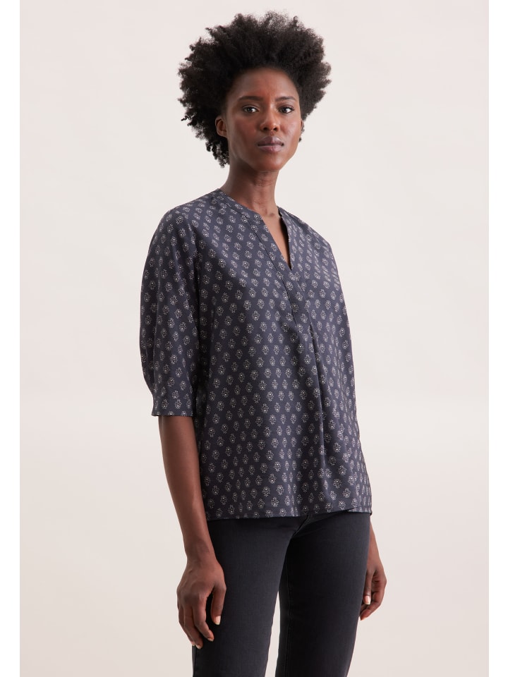 

Блузка без застежки, стандартного кроя, серого цвета Seidensticker