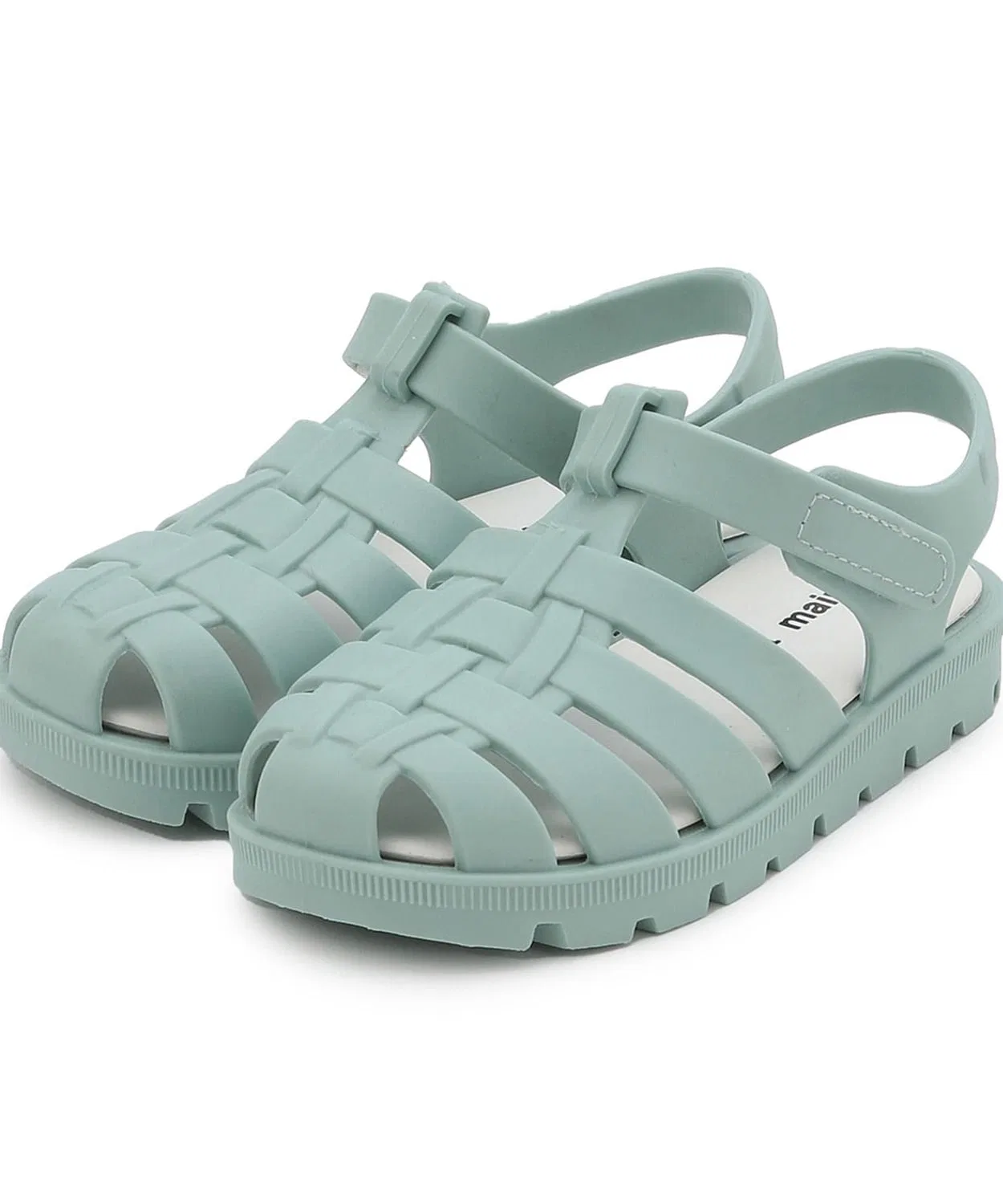 Детские сандалии из ПВХ с сеткой Blue Green petit main, Синий Зеленый