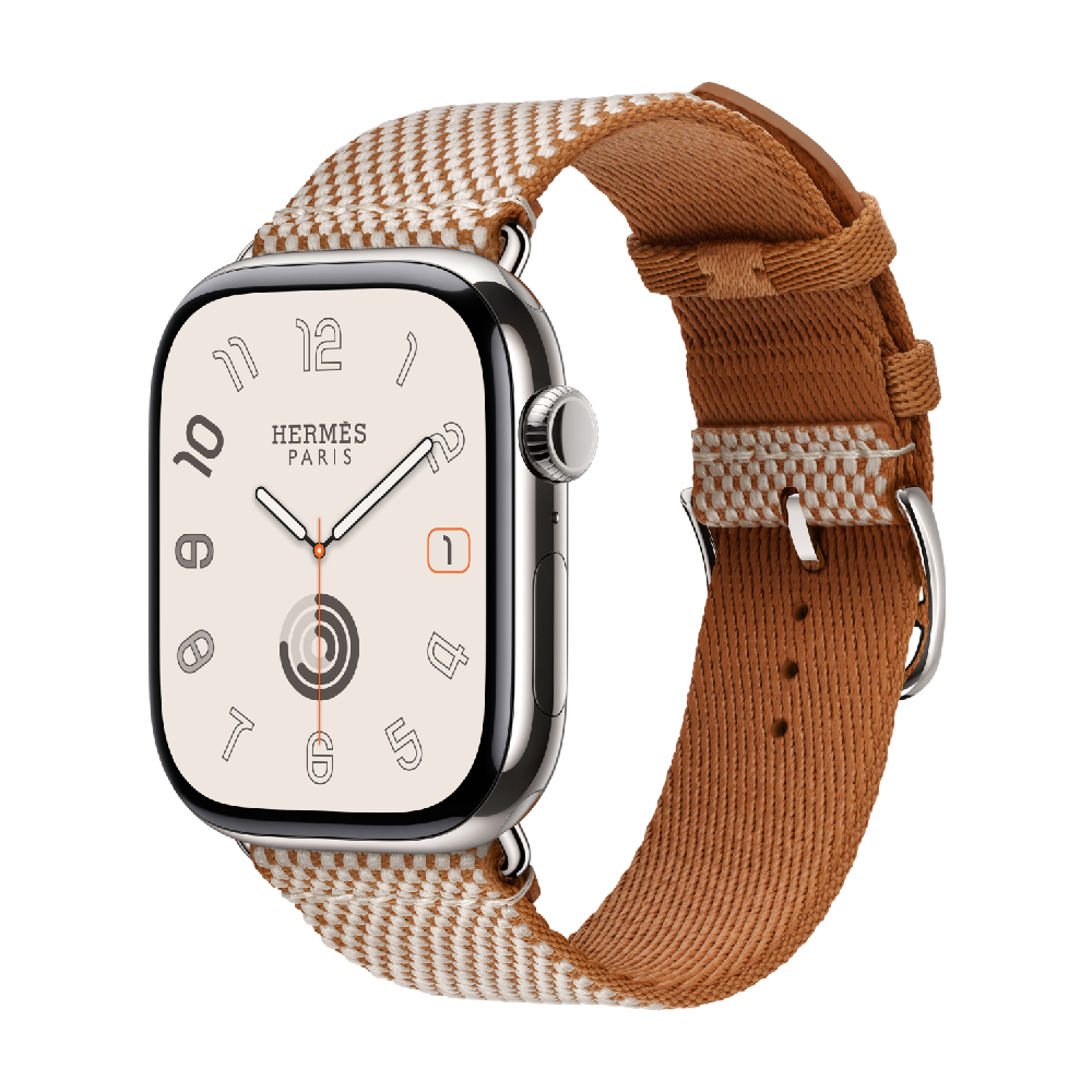 

Apple Watch Hermès Series 11 (GPS+Cellular), 46 мм, Silver Titanium Case/Gold/Écru Toile H Single Tour - One Size, Серебристый, Apple Watch Hermès Series 11 (GPS+Cellular), 46 мм, Silver Titanium Case/Gold/Écru Toile H Single Tour - One Size