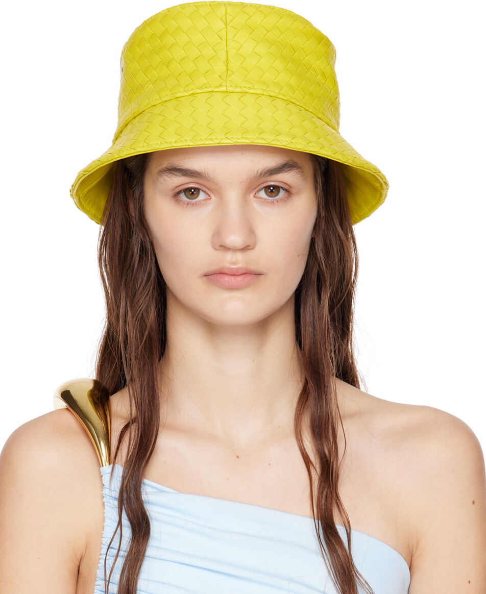 

Желтая панама Intrecciato Bottega Veneta
