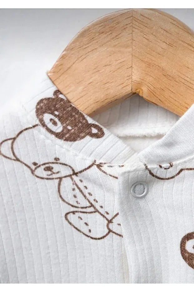 Детский комплект одежды для новорожденных с принтом Simurg Baby, White — фото 4