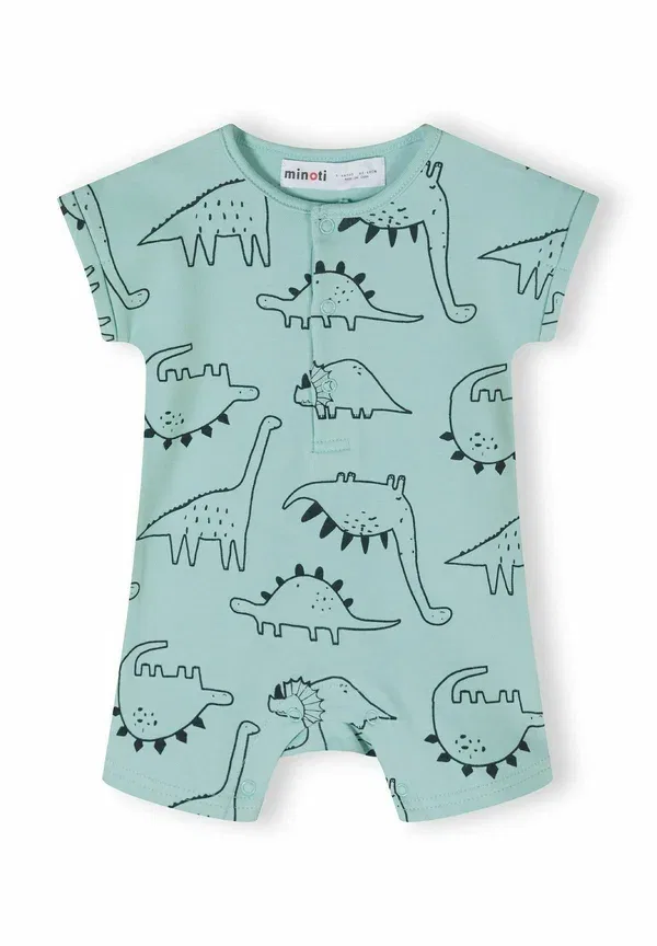 Комплект из 2 боди с коротким рукавом, хлопок, Dinosaurs, Minoti, Mint, кремовый — фото 4