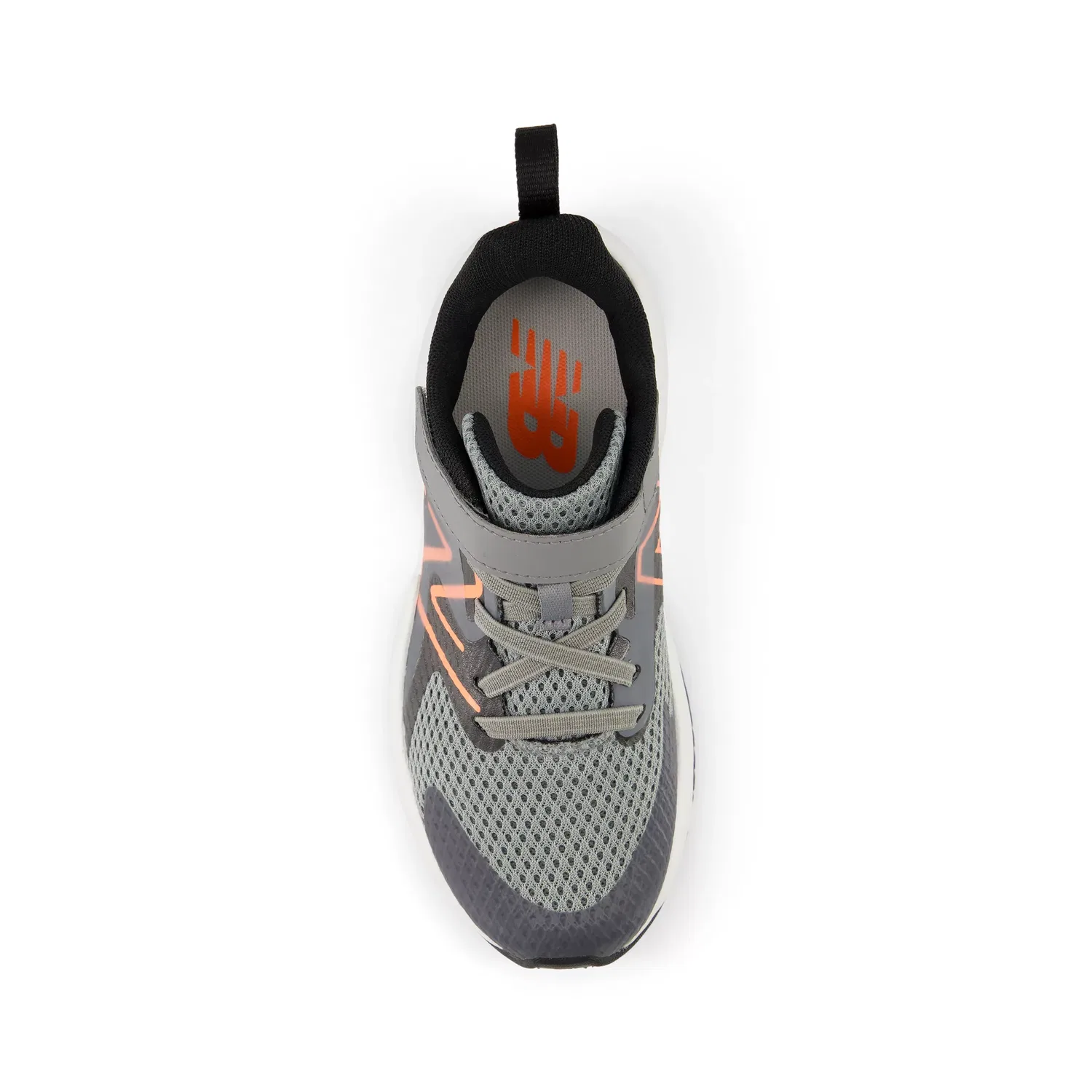 Детские кроссовки с дышащей сеткой RAV v2 Hook & Loop New Balance, Slate Grey With Black And Tangerine Heat — фото 4