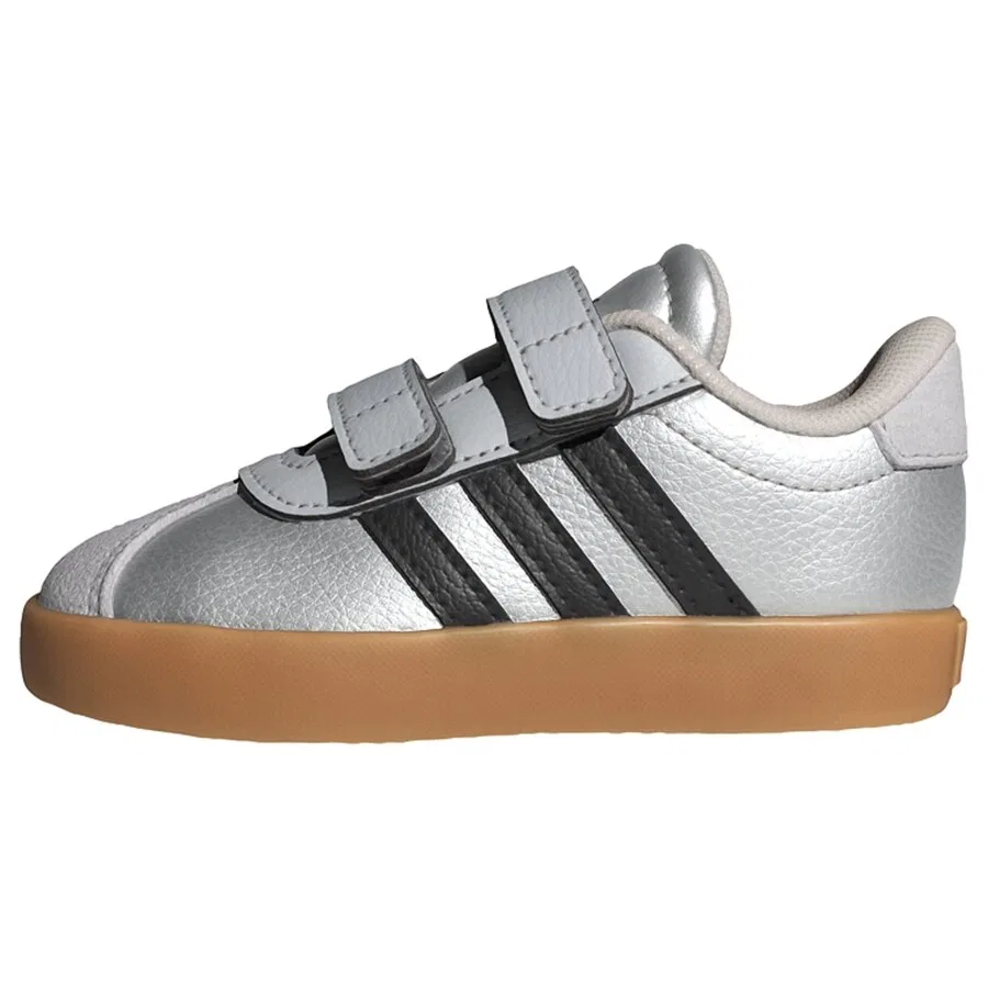 Кроссовки ADIDAS SPORTSWEAR 'VL Court 3.0' серебристого цвета
