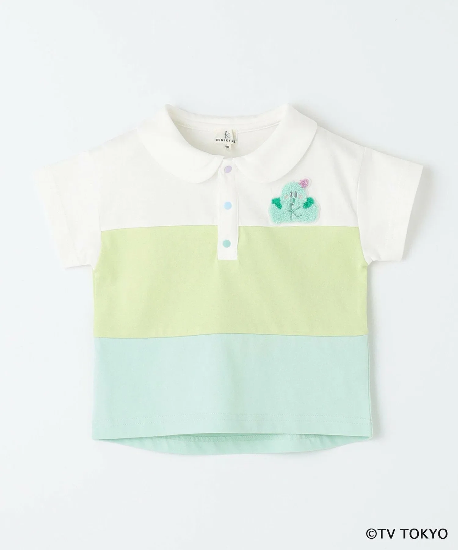 Футболка [80-100 см] Воротник-стойка Shina Push Collar (выкрой и пошив) Kids Suite, Mint [062] — фото 3