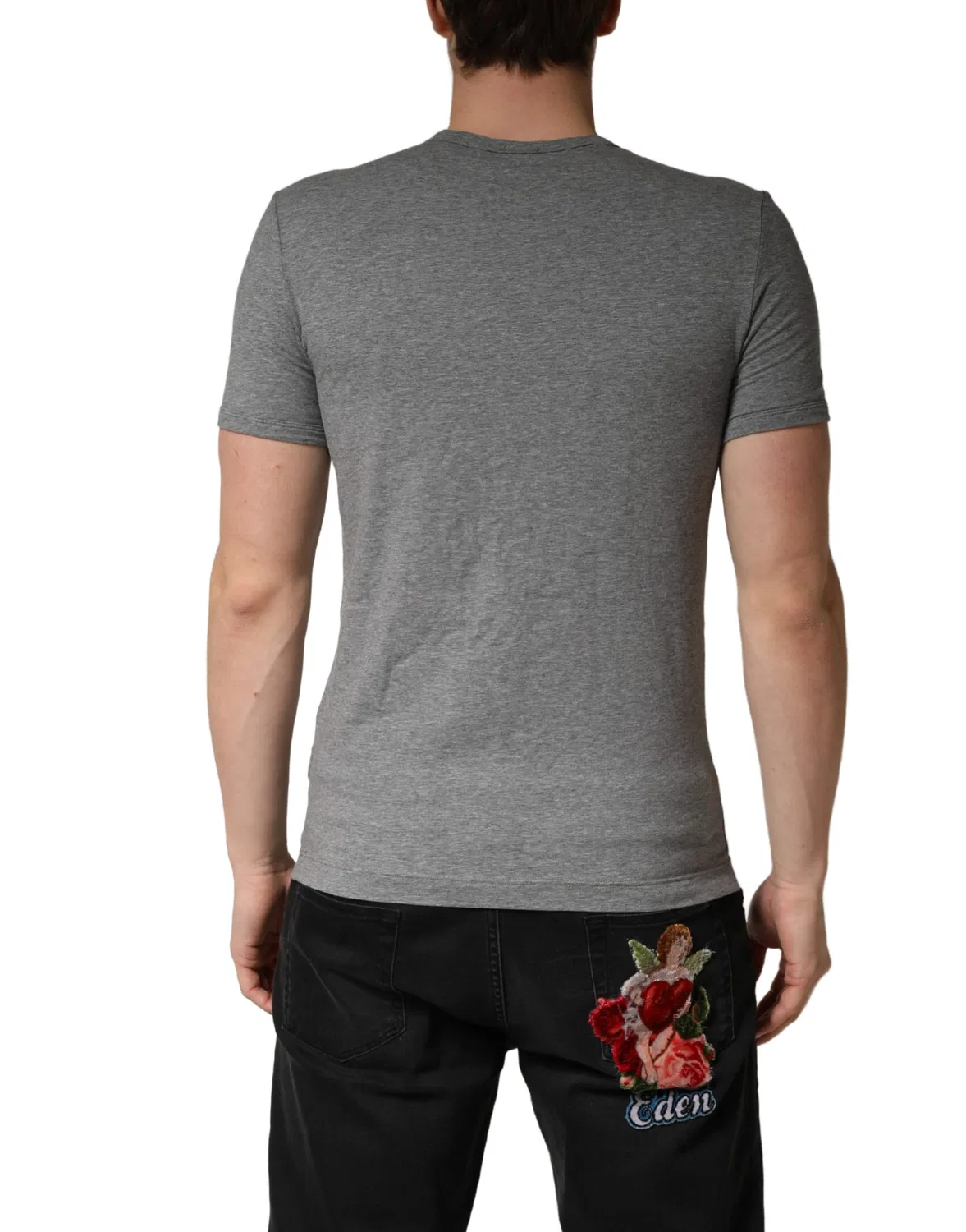 Футболка мужская с круглым вырезом Dolce & Gabbana, Gray — фото 4
