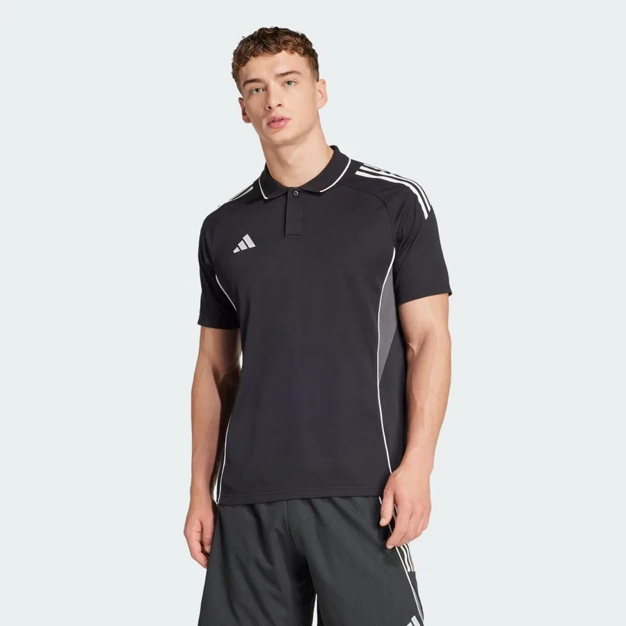 Поло спортивное Tiro 25 Competition adidas, Черно-белый