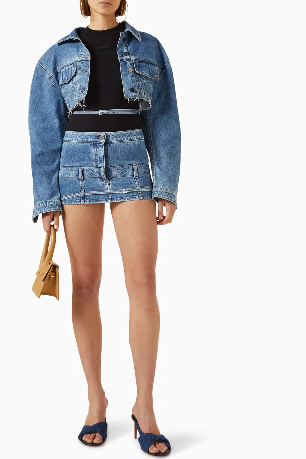 Футболка хлопковая Le T-shirt Gros Grain Jacquemus, черный — фото 2