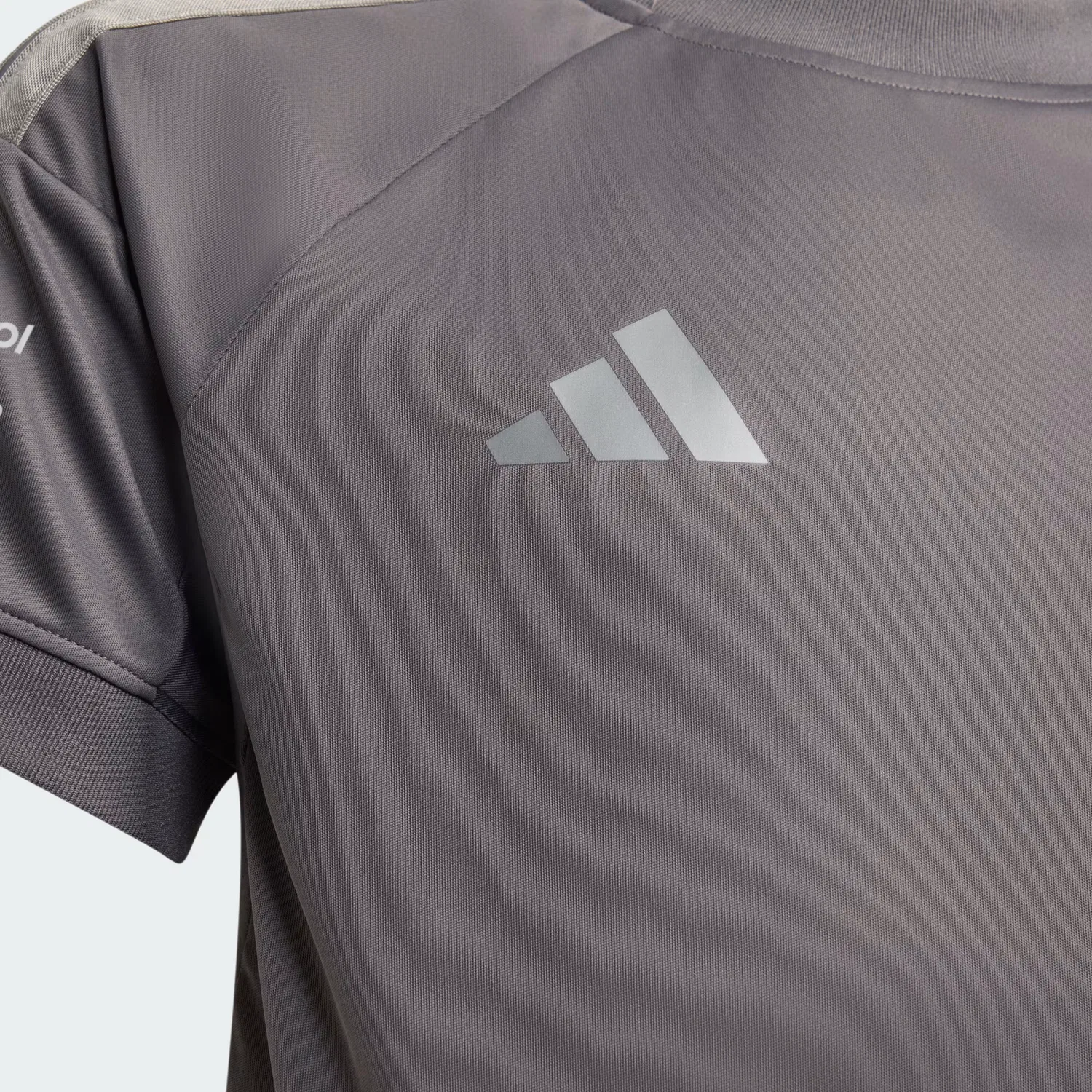 Детская футболка приталенная Audi Revolut F1 Team Driver Jersey Replica Adidas Performance, Grey Strata/Iron Metallic — фото 3